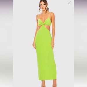 Mac Duggal strappy cut out maxi dress